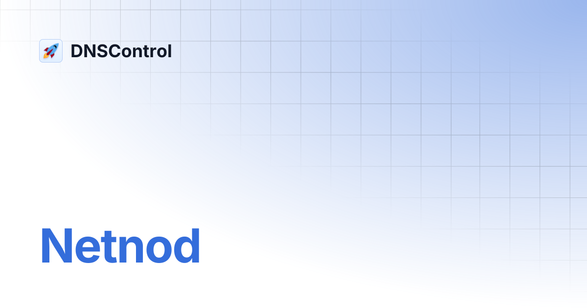 Netnod | DNSControl